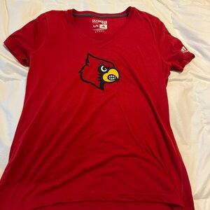 louisville cardinals adidas v neck shirt